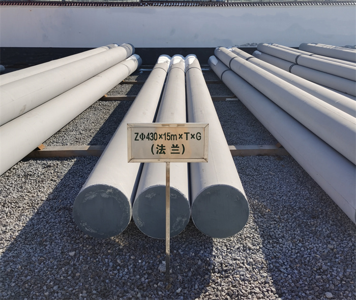 永川430×15米×T×G法兰水泥杆